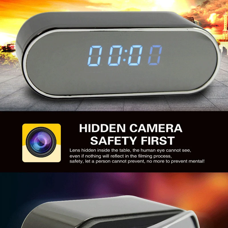 Беспроводная WIFI охранная сигнализация со светодиодом 1080P Ночное Видение