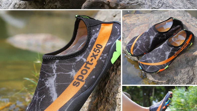 Аква носки водонепроницаемая обувь для мужчин босиком плавание море для zapatos де Плайя быстросохнущие водонепроницаемые спортивные слипоны buty do wody agua finger