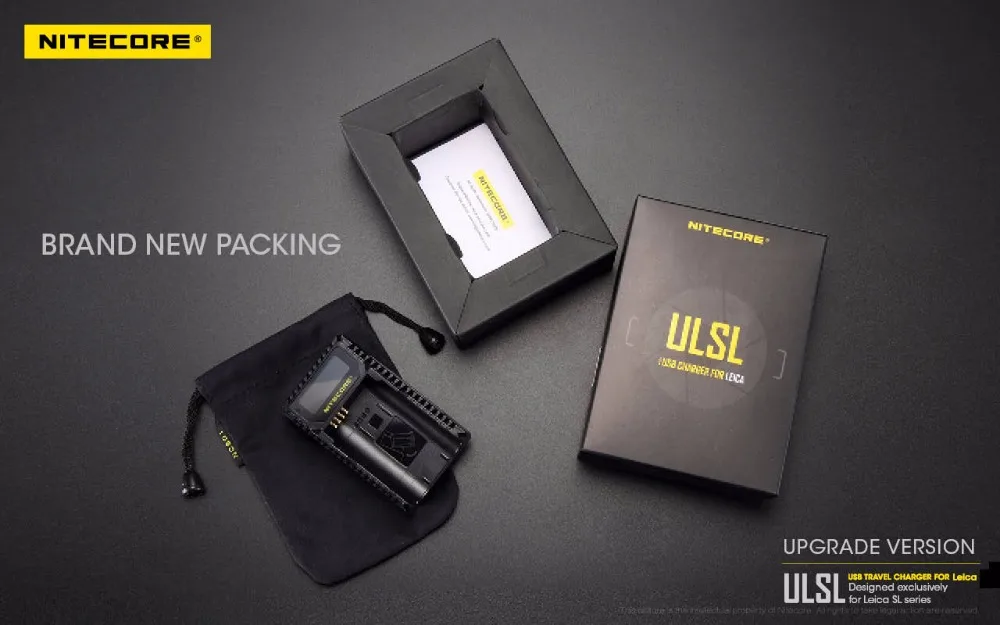 Nitecore ULSL USB зарядное устройство для Leica BP-SCL4 аккумуляторы совместимы с SL Typ 601 Series