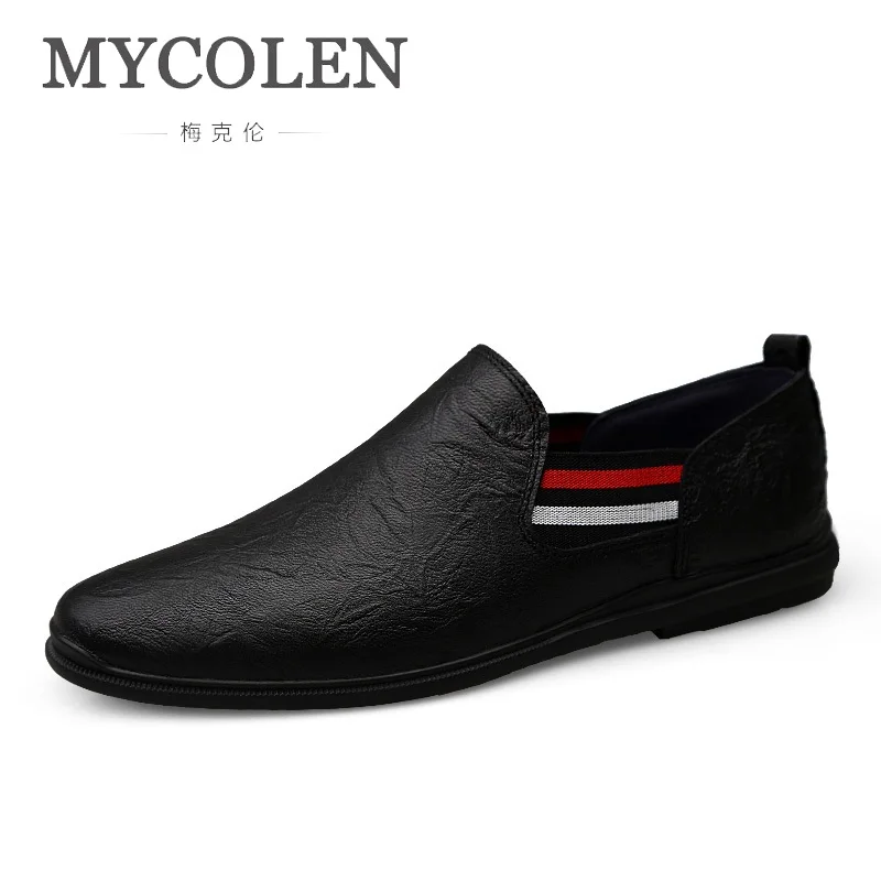 MYCOLEN/мужская повседневная обувь без шнуровки летняя дышащая на плоской подошве
