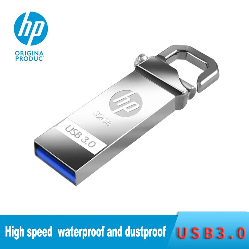 USB флеш диск hp 32 ГБ металлический накопитель с логотипом Mini X750W Cle usb 3 0 Bellek