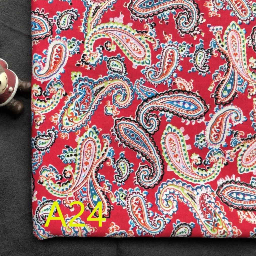 50*145cm Poplin Floral 100% Cotton Fabric Meters For Patchwork Quilting Baby Bedding Cribs Blanket Sewing Material D30 | Дом и сад