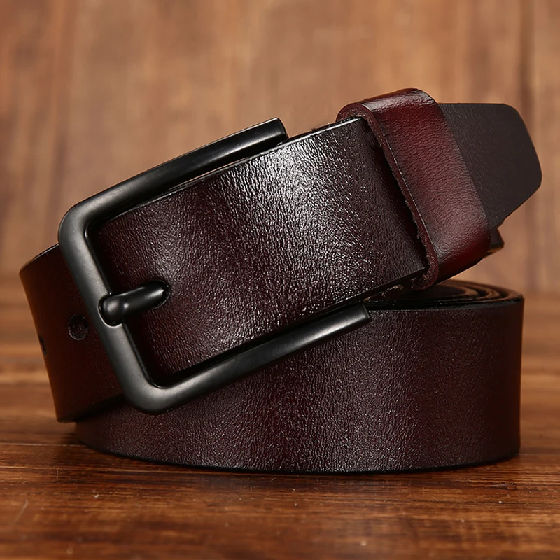 ZLD men's belt leather men male cow genuine strap luxury pin buckle fancy vintage jeans cintos masculinos | Аксессуары для