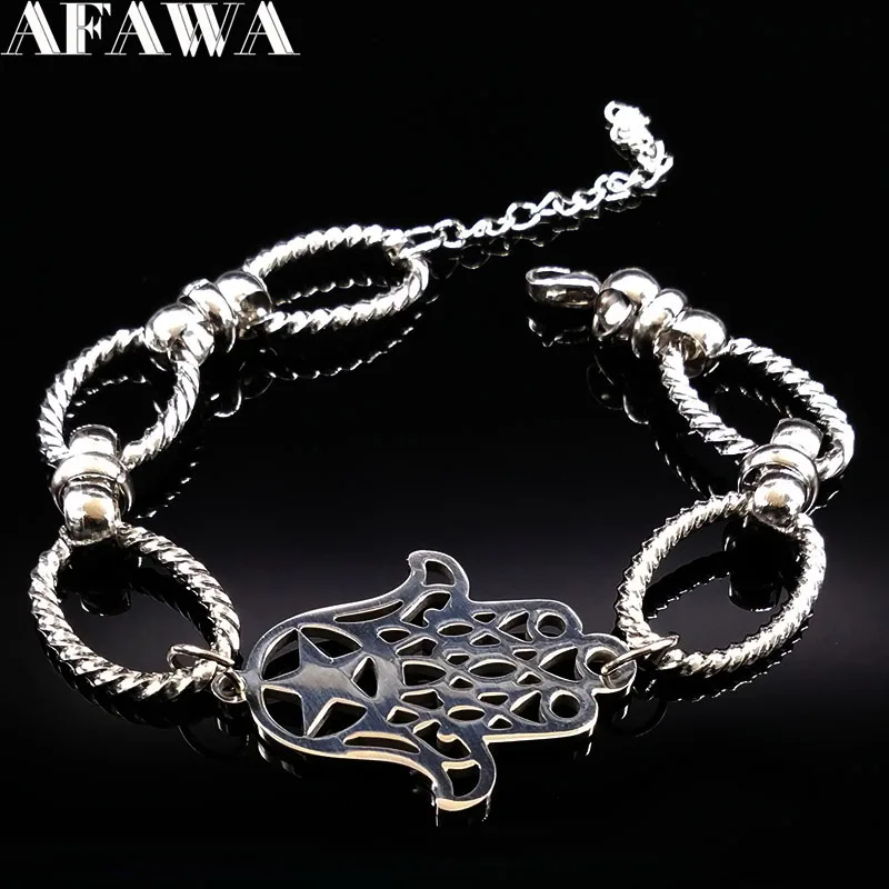 Женский браслет с подвесками из нержавеющей стали серебристого цвета|bracelets