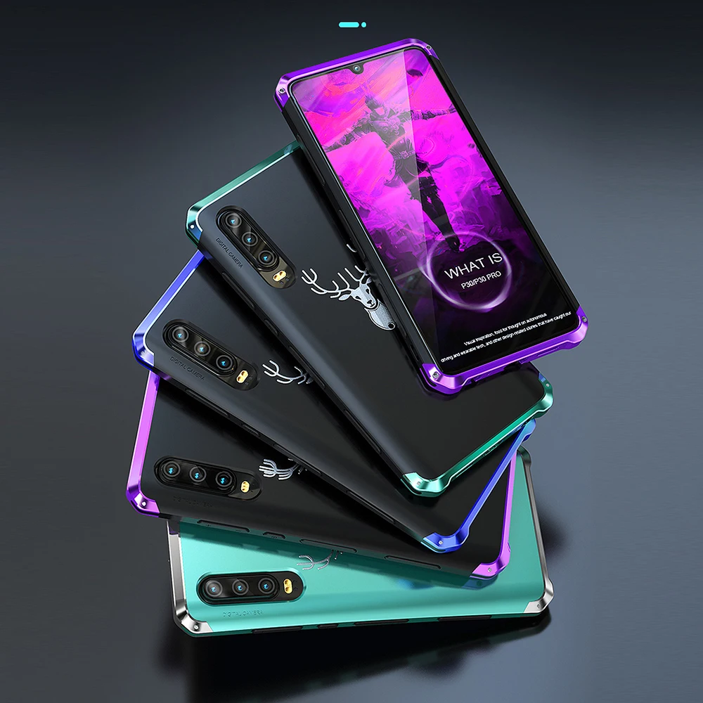 Чехол с металлической рамкой для huawei p30 PRO, чехол с металлическим бампером, пластиковый Роскошный чехол для телефона huawei p30 pro, Жесткий Защитный матовый чехол из ТПУ
