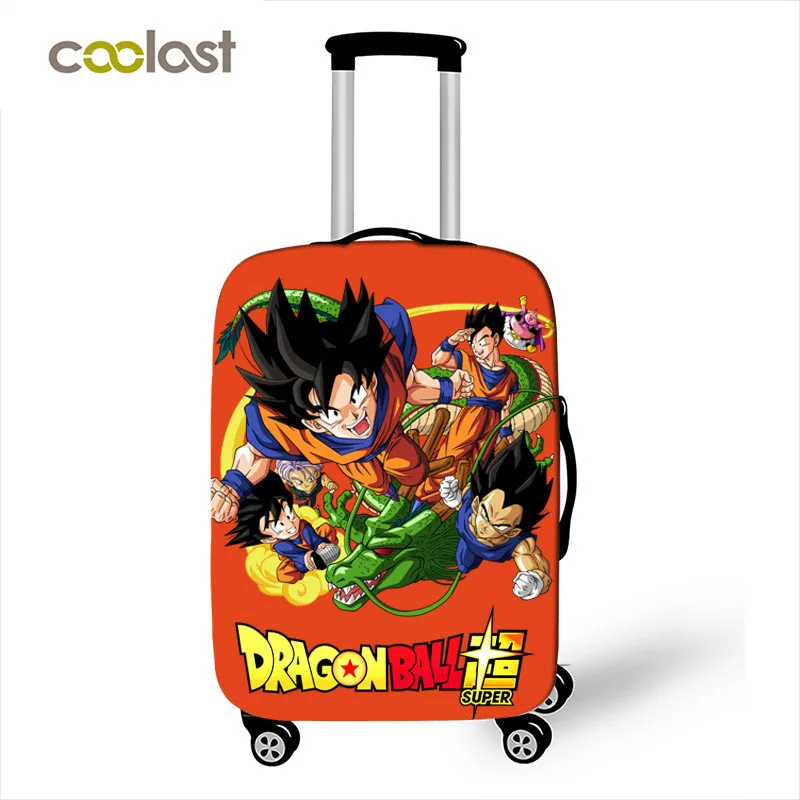 Аниме Dragon Ball багажный Защитный чехол Аксессуары для путешествий Saiyan Goku Vegeta эластичный чехол для чемодана с защитой от пыли для 18-28 дюймов - Цвет: XT QLZ28