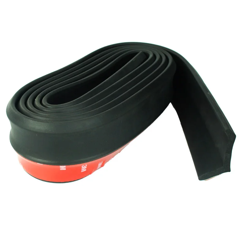 Автомобильная мягкая резиновая лента для бампера 60 мм черная ширина 2 5 м длина