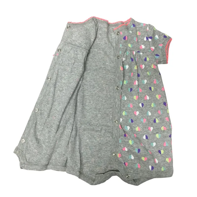 Натуральный хлопок для маленьких девочек Ползунки новорожденных до 6