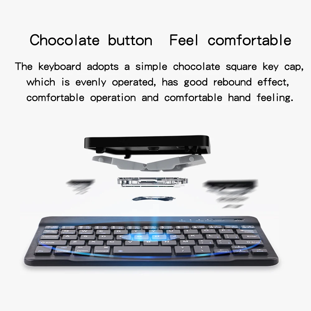 XPAY Ultra-thin Portable wireless Bluetooth keyboard for IPAD iPhoneXR MACBOOK laptop PC and tablet rechargeable battery | Компьютеры и