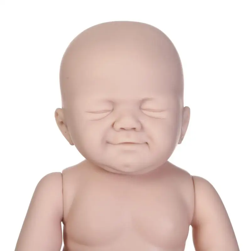 20Inch Boy Girl Reborn doll kit Full Limb Anatomically Correct Closed Eyes not Finished Product Baby Realistic Beborn Gifts | Игрушки и
