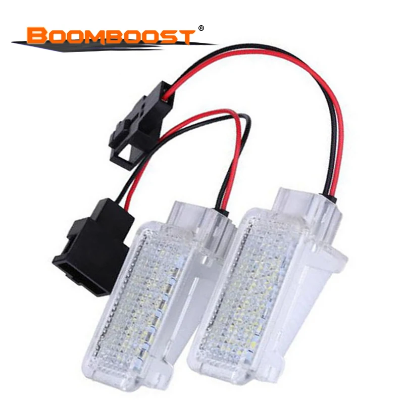 Авто LED ножной свет для Audi A1 A4 A5 A6 Q3 Q5 Q7 дверь межкомнатные багажник 2x Белый