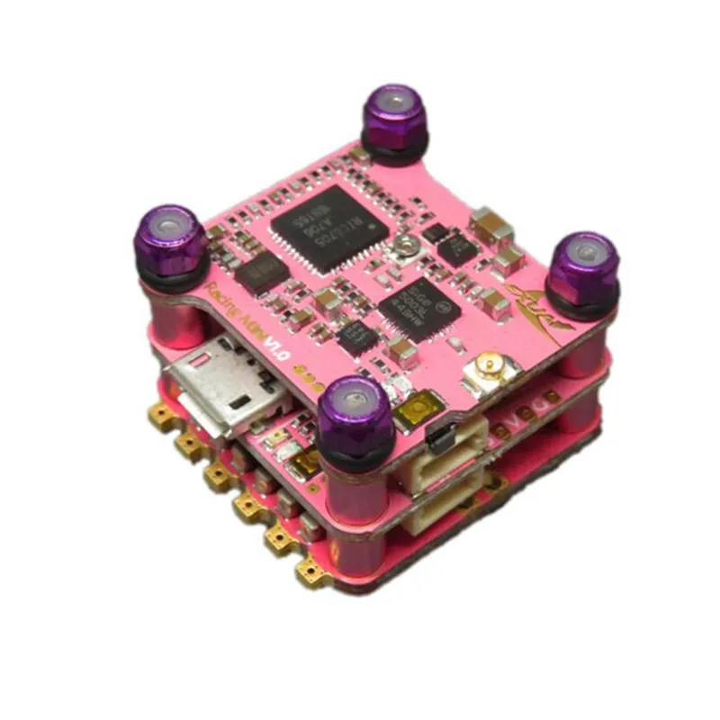 Exuav мини F4 Flytower AIO OSD игровые джойстики 20A 4 в 1 BL_S ESC 48CH 25/100/200 мВт VTX для модели RC