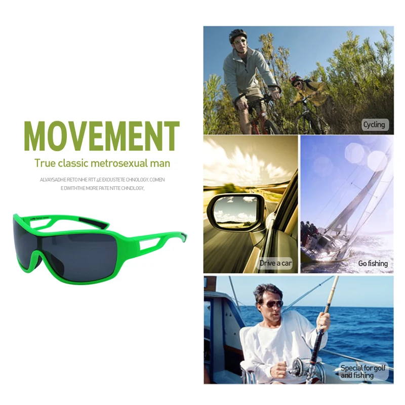 Мужские и женские очки из поликарбоната поляризационные дизайнерские модные