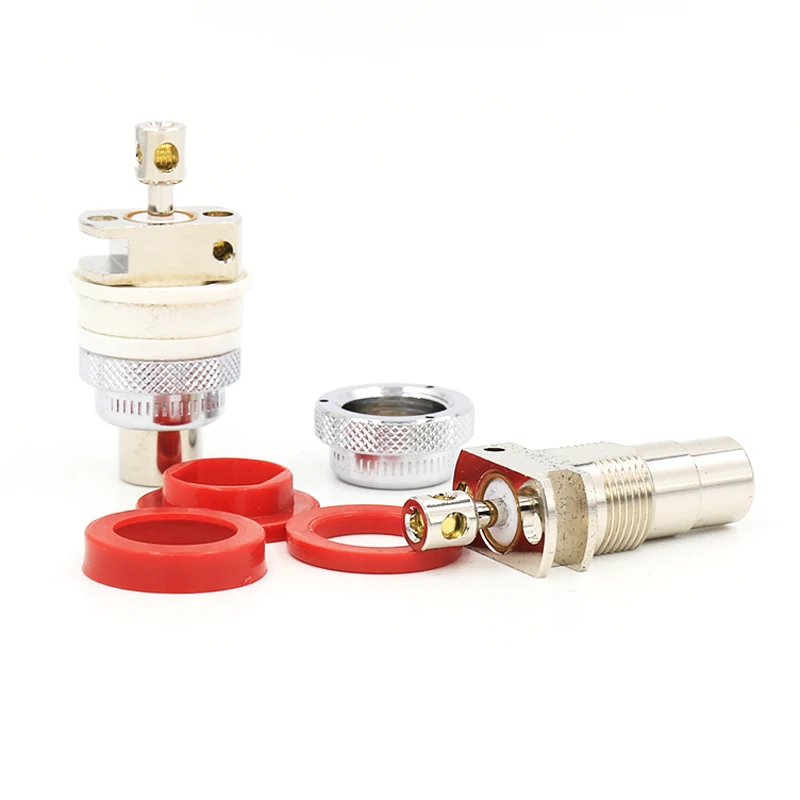 4 шт. Yter родиевое покрытие RCA гнездо шасси женский hifi аудио Без припоя|audio socket|rca