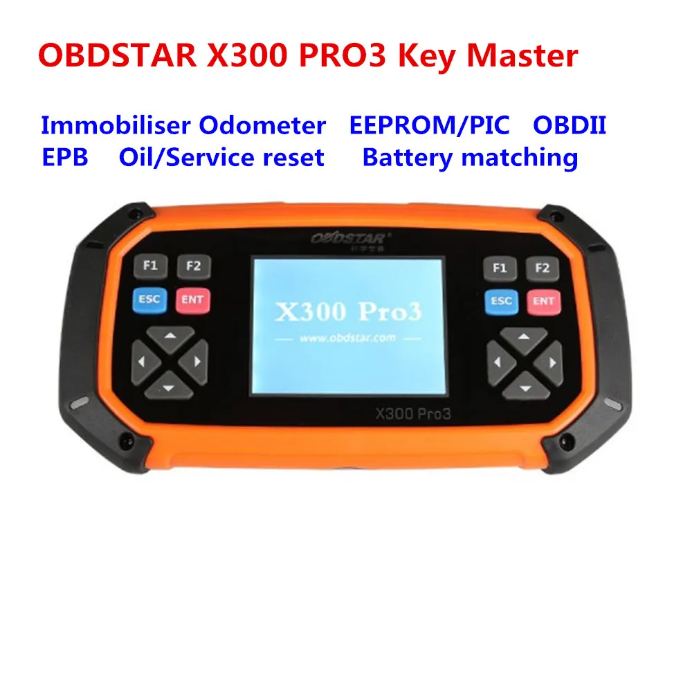 OBDSTAR X300 PRO3 Key Master посылка комплект для иммобилизатора + одометр EEPROM/PIC OBDII EPB сброс