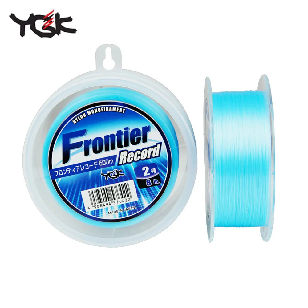 Нейлоновая Леска YGK Frontier 100% оригинал 500 м для приманки рыбалки высокого качества