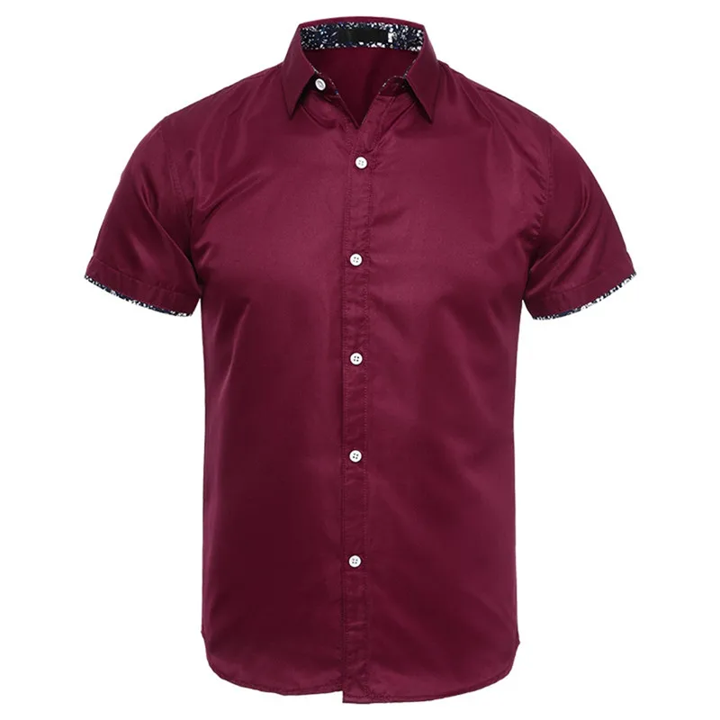 Мужские повседневные рубашки с короткими рукавами коллекция 2017 года сезон лето