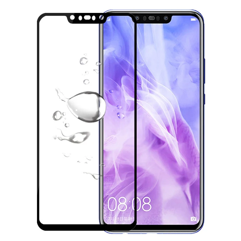 Полностью клеящееся закаленное стекло с полным покрытием для Huawei Nova 3i защитная