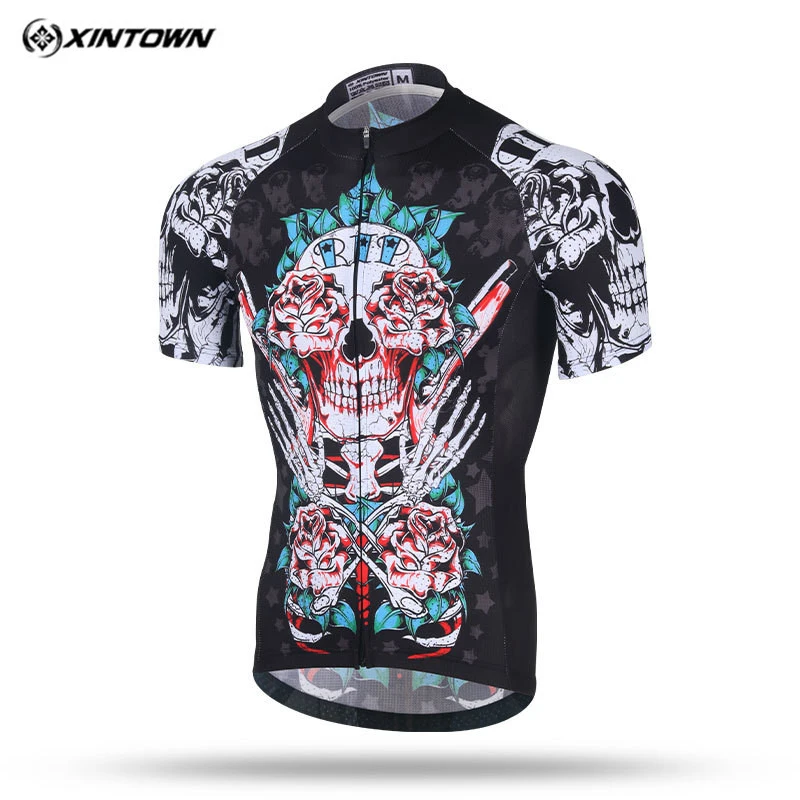 

Xintown 2018 Cycling Jersey Short Sleeve Men's Breathable Cycling Clothing mtb Road Bike Jersey Shirt Quick Dry Bicycle Clothes