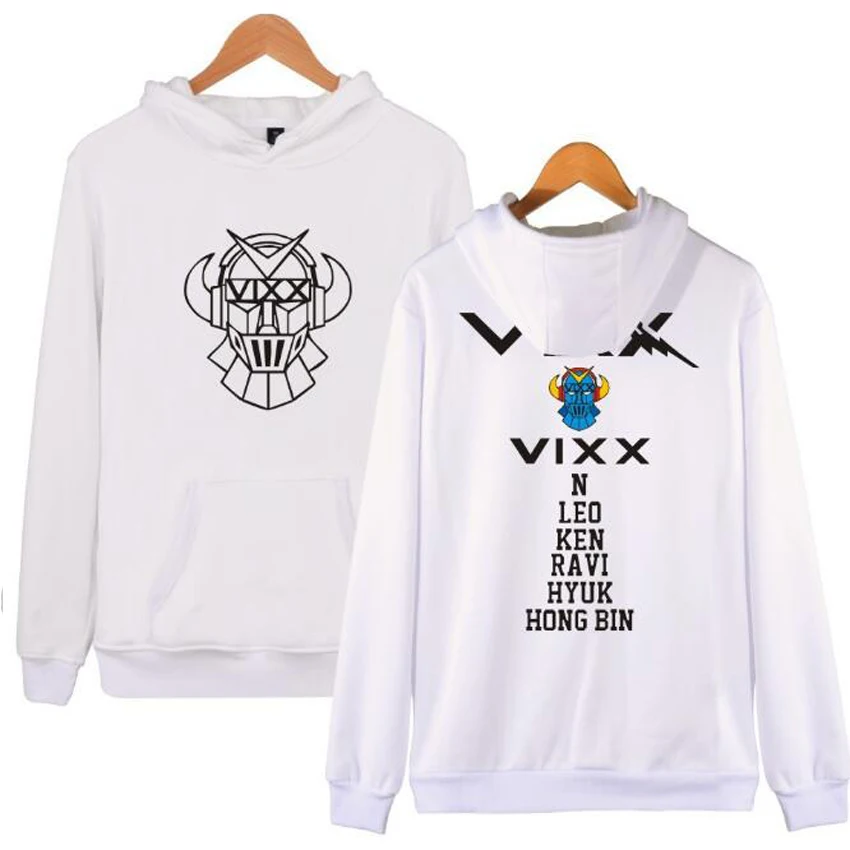 KPOP VIXX толстовки для женщин и мужчин Harajuku Толстовка K POP N HONGBIN LEO RAVI HYUK KEN с длинным