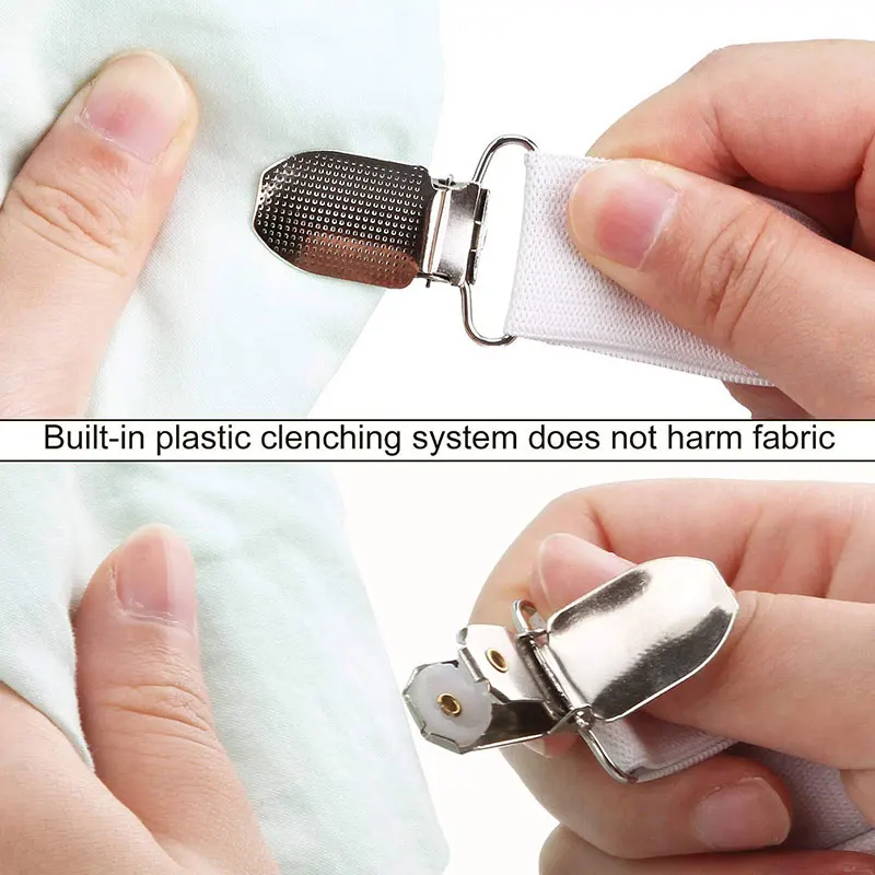 

Adjustable Fit Bed Sheet Clips Grippers Fasteners Practical Sheet Suspenders Elastic Sheet Holders Mattress Clips Straps 6 Sides
