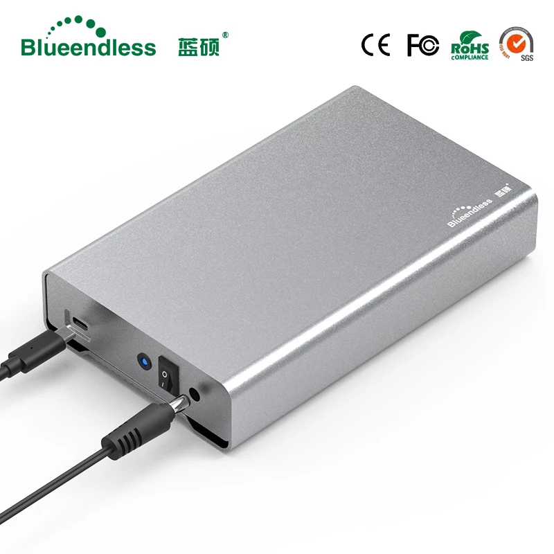 All metal hdd case sata ssd type c 3.0 external hard drive enclosure to usb caddy for disk 1TB | Компьютеры и офис