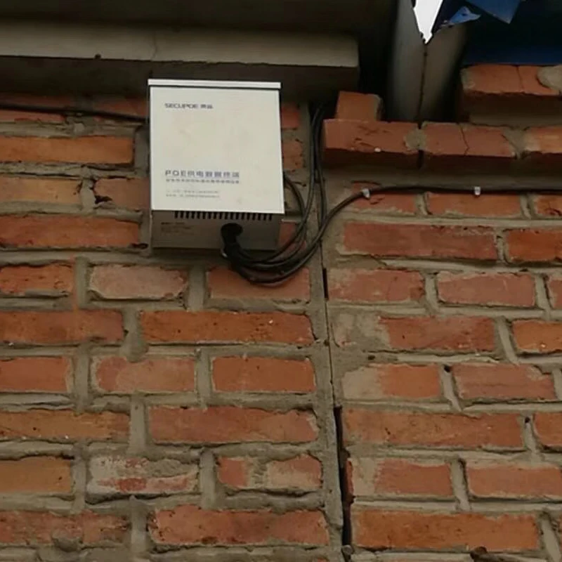 SECUPOE непромокаемый 8-портовый PoE коммутатор 10/100 м 1 порт SC Optic Uplink 802.3af/at встроенный