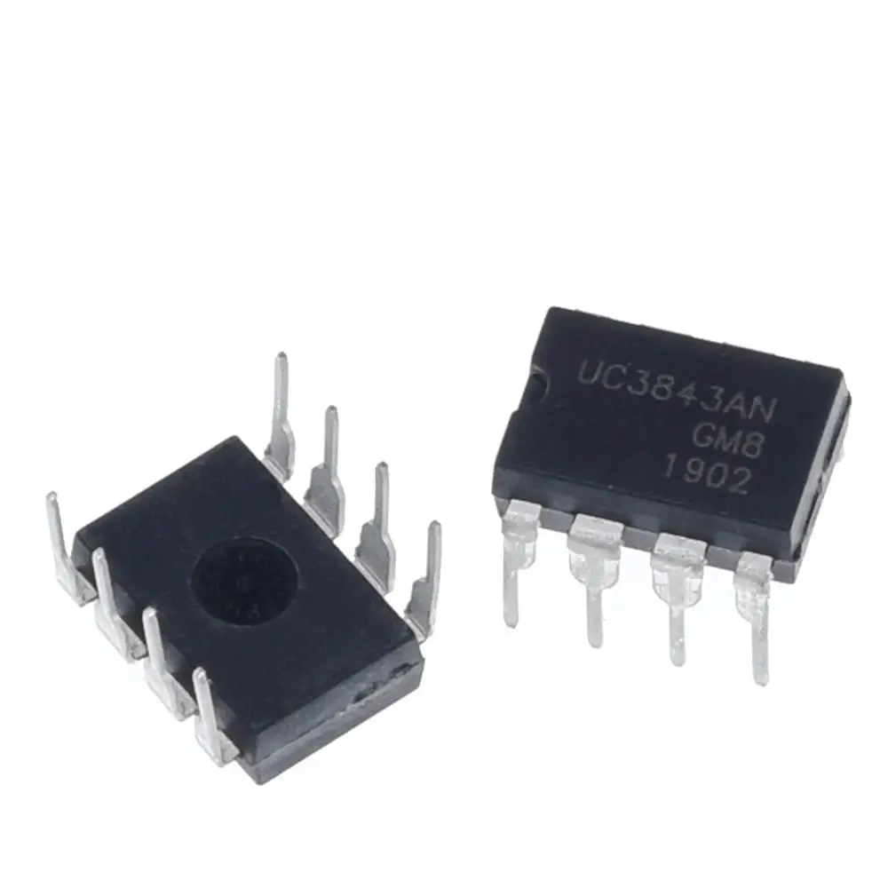 UC3843 DIP8 10 шт./лот UC3843B UC3843BN UC3843AN 3843 PWM коммутационный преобразователь питания|converter