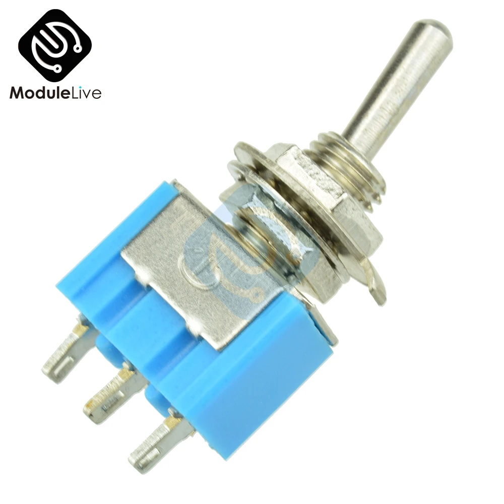 5 шт. DIY Mini 6A SPDT 3A 250V AC 125V MTS 102 3 Pin 2 позиционный вкл ВКЛ модуль выключателя Practic P DIP