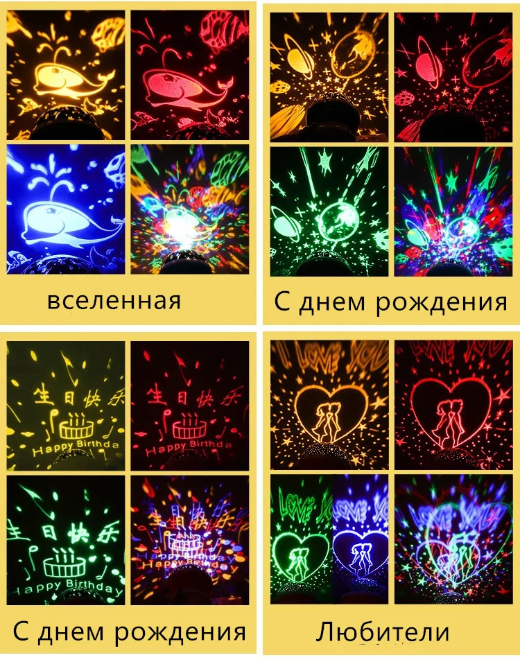 Абая звездное небо светодиодный Ночной Светильник проектор USB Луна лампы новшество подарки детям детский Спальня светило проекционной лампы