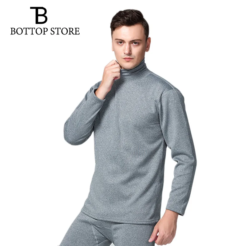 

Hot Men Thermal Underwear Mens Winter Warm Shirt+Warm Long Underpants 2 Piece Set Man Tights Long Johns Male Thick Plus Velvet