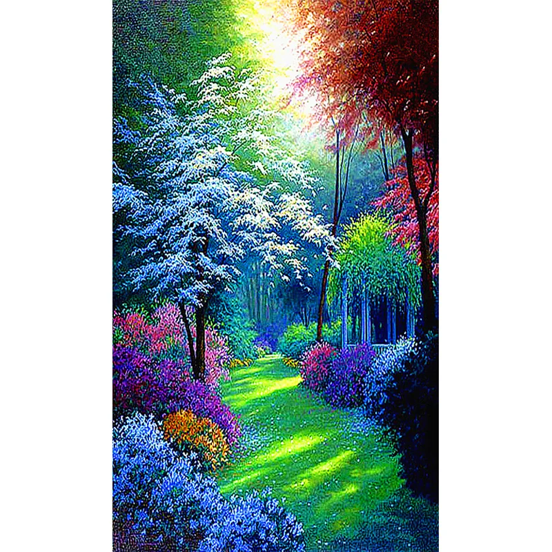 

5D DIY Diamond Painting Landscape Cross Stitch Patterns Full Drill Resin Diamond Painting kits for Embroidery with Beads