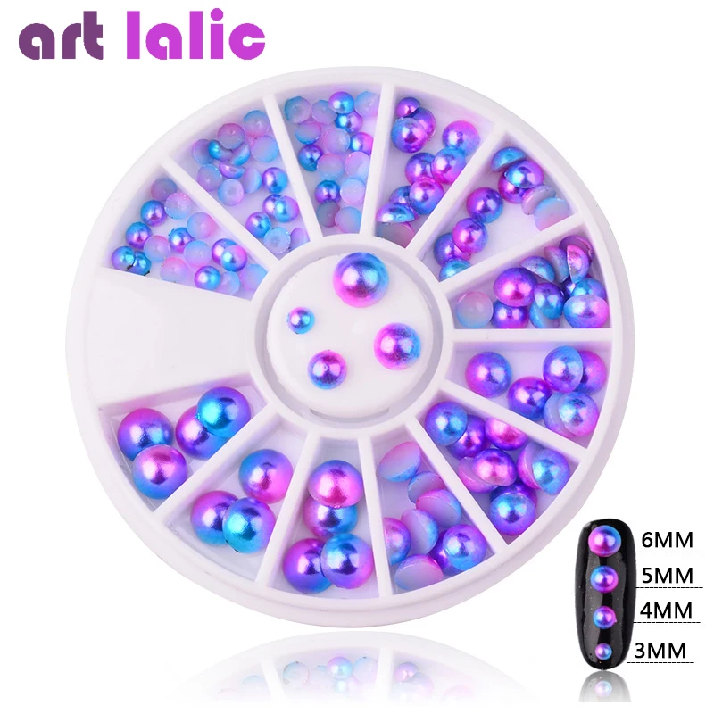 Жемчужные с плоской задней поверхностью магический дизайн градиентные Symphony