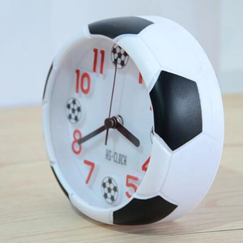 Новое поступление, кварцевые часы, креативные часы, 3d настоящий футбольный Будильник для детей, детская спальня, домашний декор, подарок
