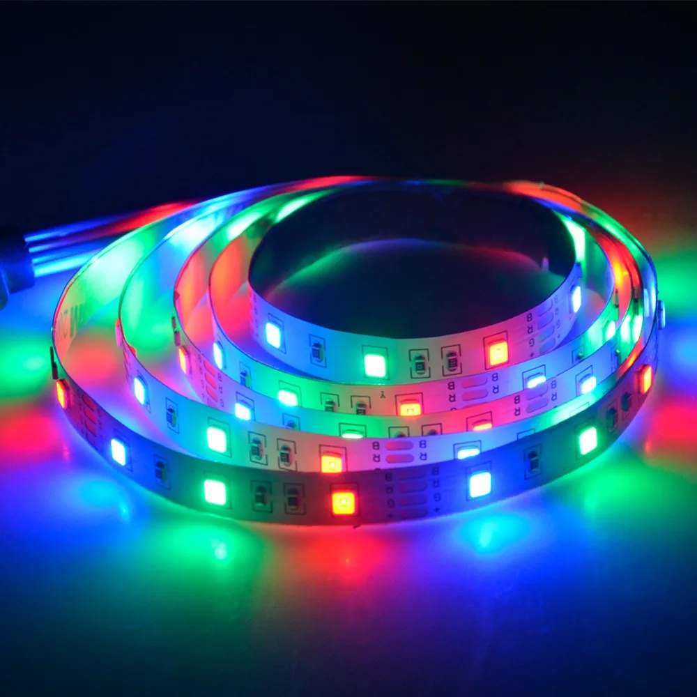 Светодиодный ленточный светильник EeeToo RGB USB 5 В 50 см 1 м 2 3 4 излучающий диод для