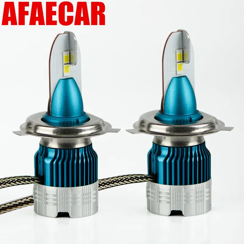 Afaecar 6500K H4 H7 H8 H9 H11 9005 HB3 9006 HB4 H1 H3 Автомобильный светодиодный фары белые лампы