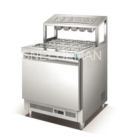 Нержавеющая сталь холодной storeage верстак счетчик Рабочий стол Сыр Пицца салат