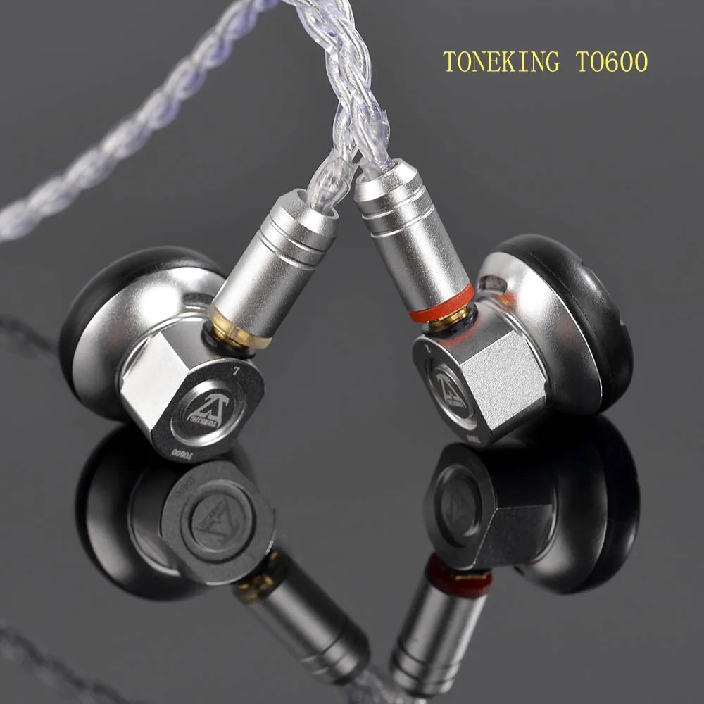 Наушники вкладыши MusicMake TONEKING TO600 с плоской головкой и высоким сопротивлением Hi Fi