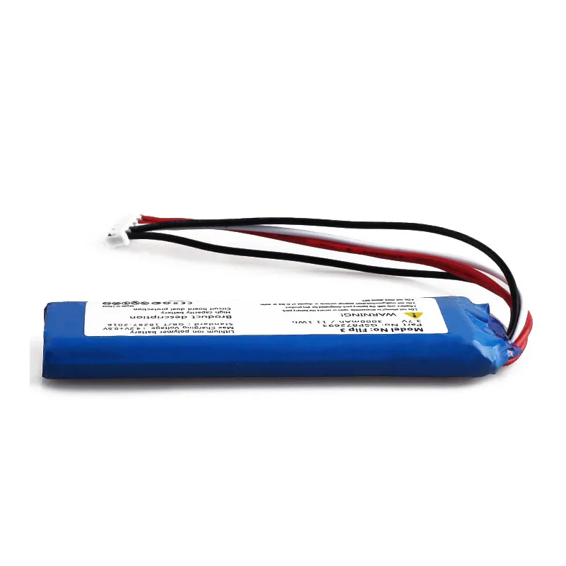 Аккумулятор для JBL Flip 3 серый GSP872693 P763098 03 аккумулятор Номер Отслеживания|Цифровые