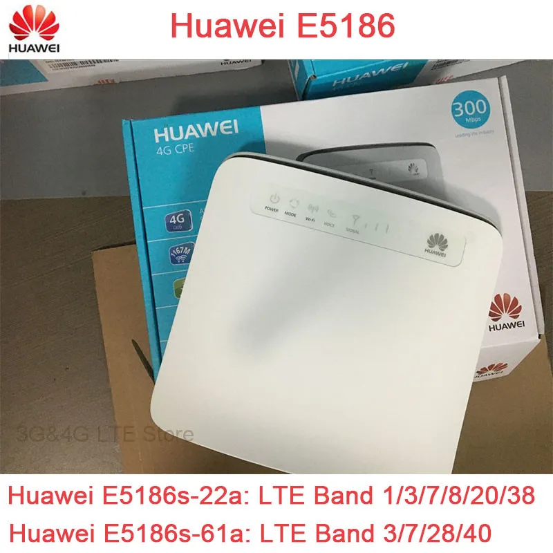 Разблокированный оригинальный Huawei E5186 Cat6 300 Мбит/с Стандартный беспроводной