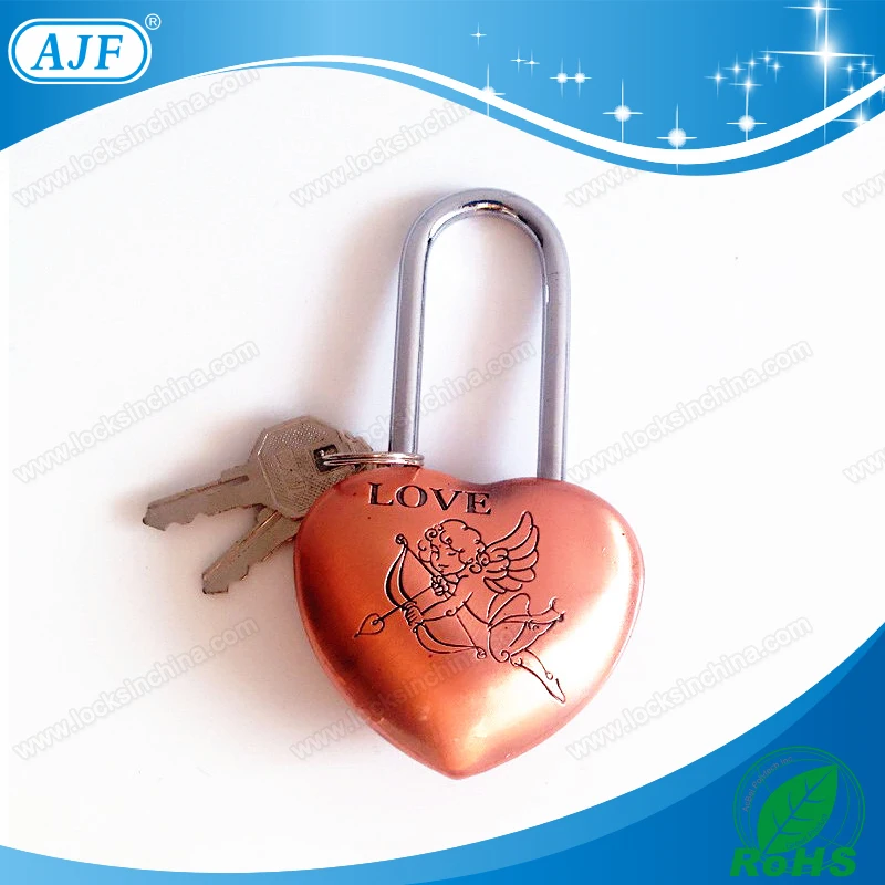 AJF Вечная любовь Популярные любовник форме сердца pad lock бренд A01-001AB-R | Дом и сад