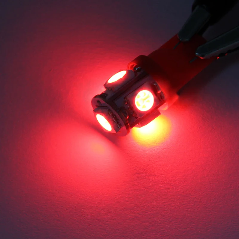 JX LCLYL 10 шт. T10 194 168 W5W 5050 5LED автомобиля Клин Ширина хвост светильник лампа
