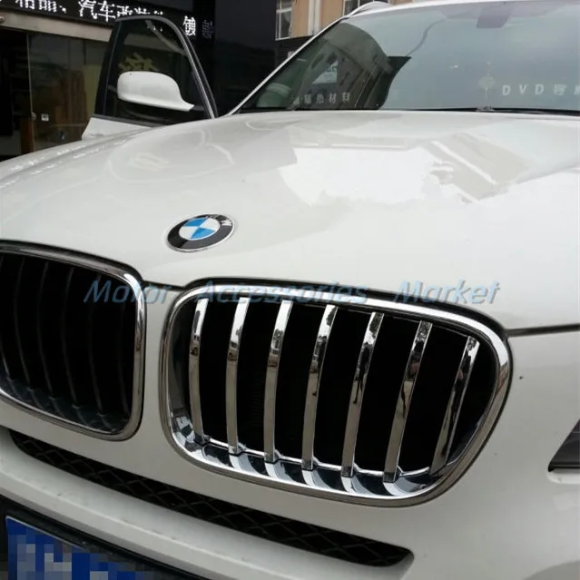 Новая хромированная передняя решетка Накладка для BMW X3 F25 2011 2012 2013 2014 2015 2016|front grill