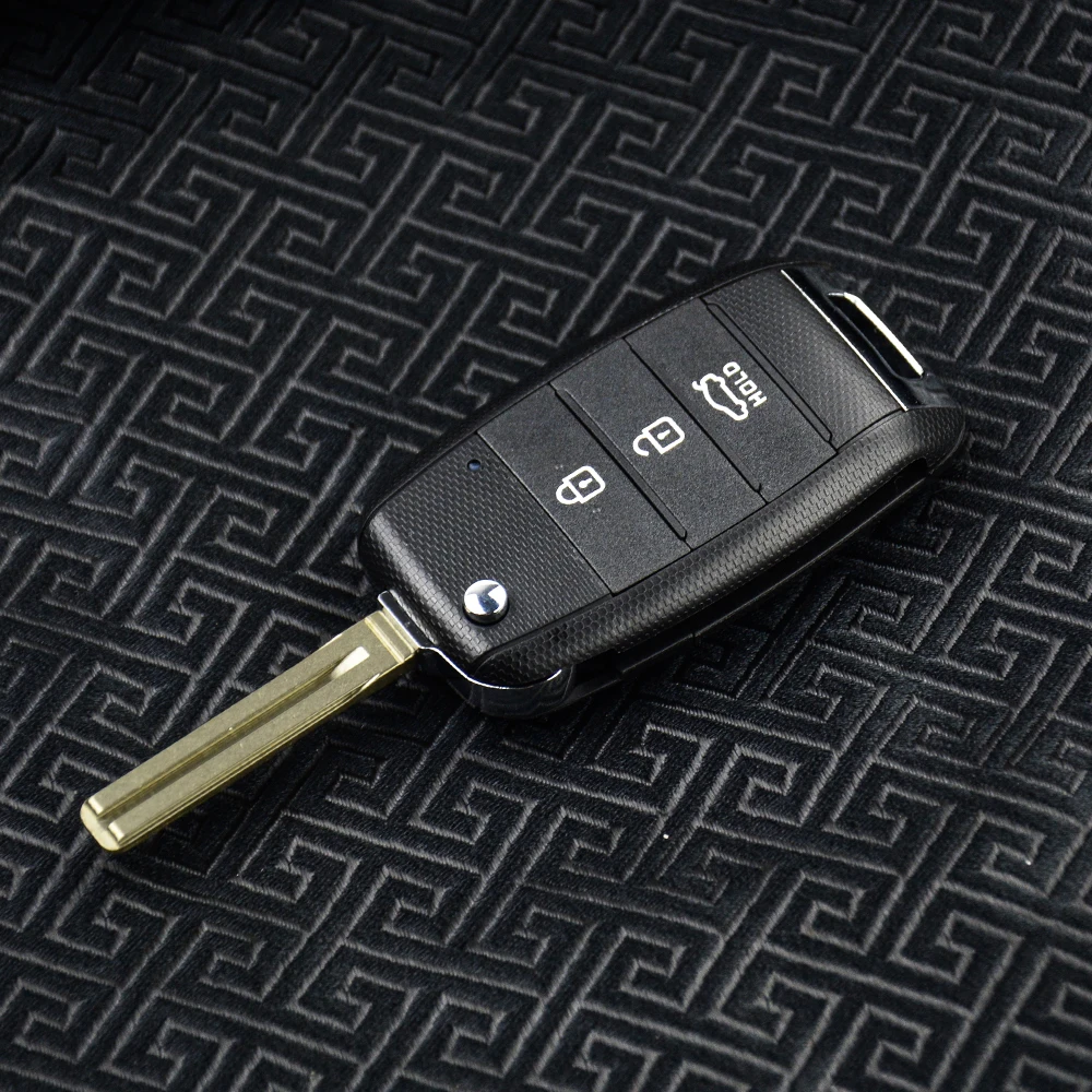 Складной чехол для дистанционного ключа с 3 кнопками OkeyTech KIA K2 K3 K5 Carens Cerato Forte