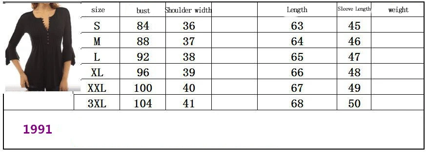 

Women's Casual Long sleeve Petal Sleeve Loose T-Shirts Solid Color Button Pleated Tunic V-neck Pullover Tops Summer New Clothes