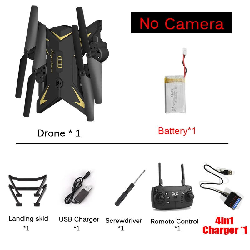B-No camera-1B 610s(обновление версии) дрона с дистанционным управлением 4-Axis Дистанционное Управление вертолет Квадрокоптер с дистанционным управлением и 2MP HD Камера или очки виртуальной реальности VR Дрон Камера - Цвет: B-No camera-1B