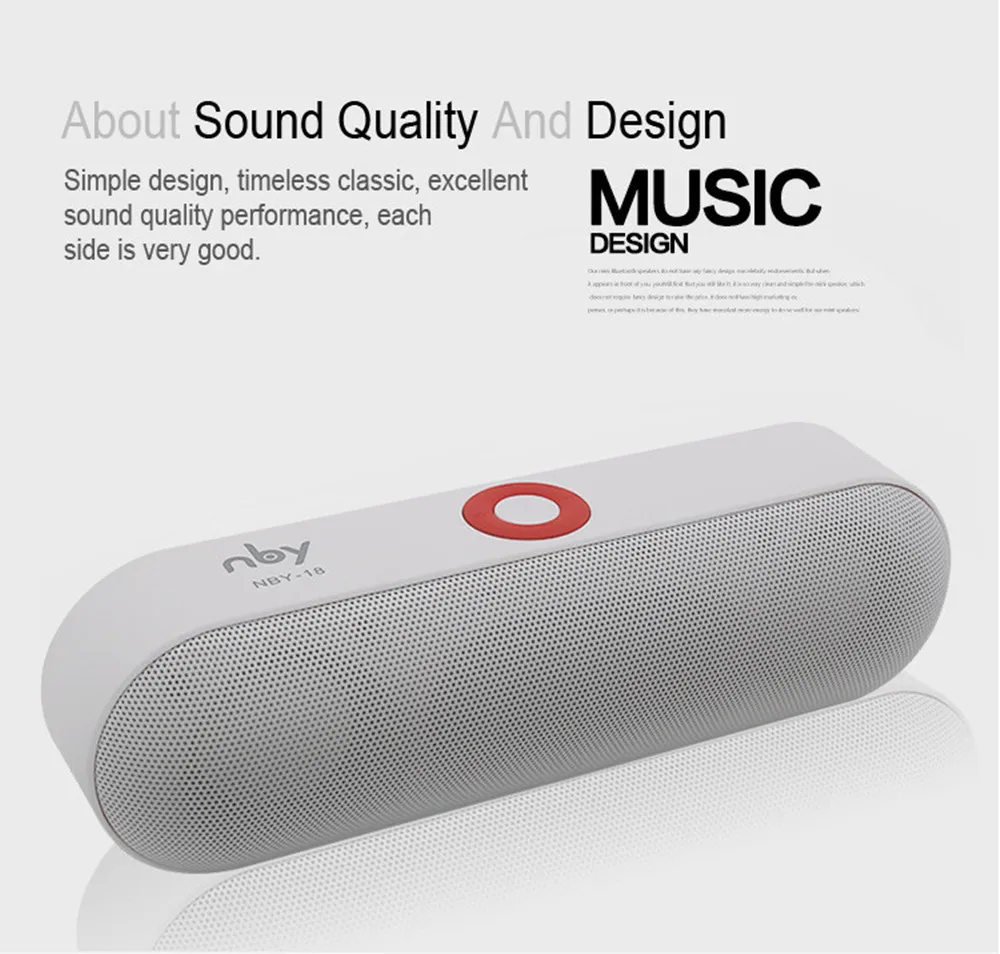 Мини Bluetooth Колонка AMTERBEST портативная беспроводная акустическая система 3D стерео