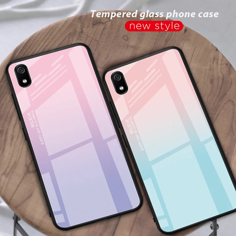 Luxury Glass Case For Xiaomi Mi 8 Lite 9 6X 5X Poco F1 Redmi Note 6 5 7 Pro K20 7A Moon Printing Mirror Glossy Phone |