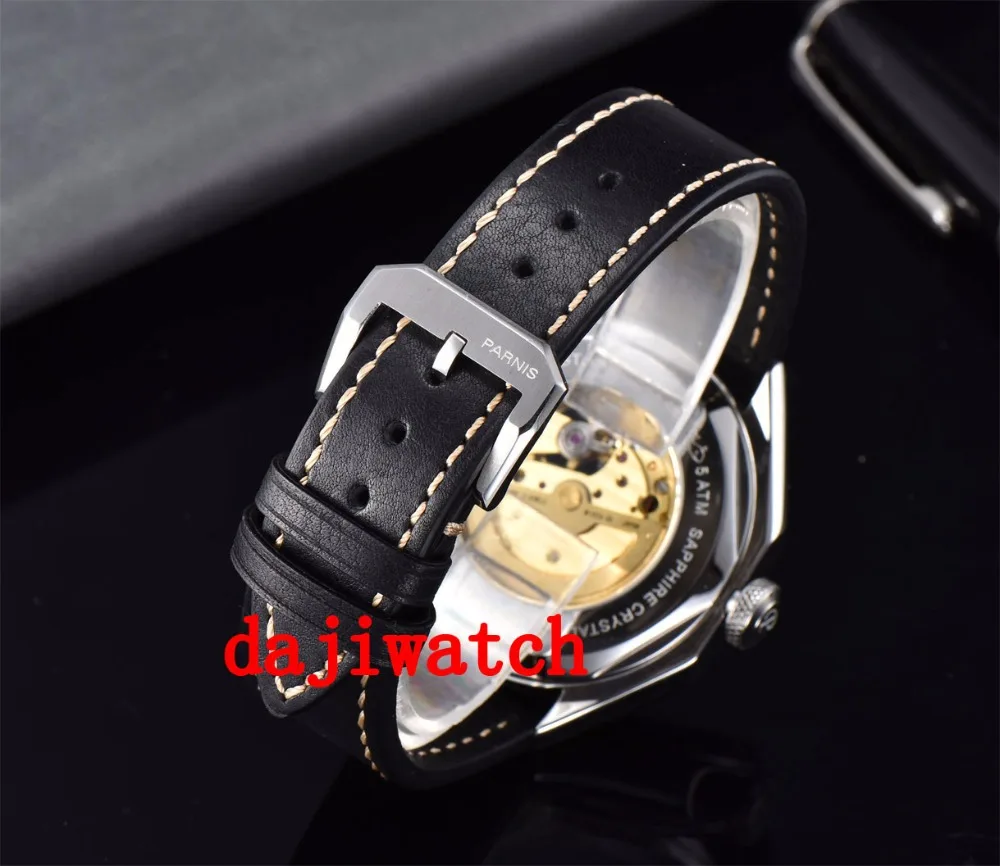 

NEW Parnis black Luminous Automatic Mechanical Mens Watch Sapphire crystal
