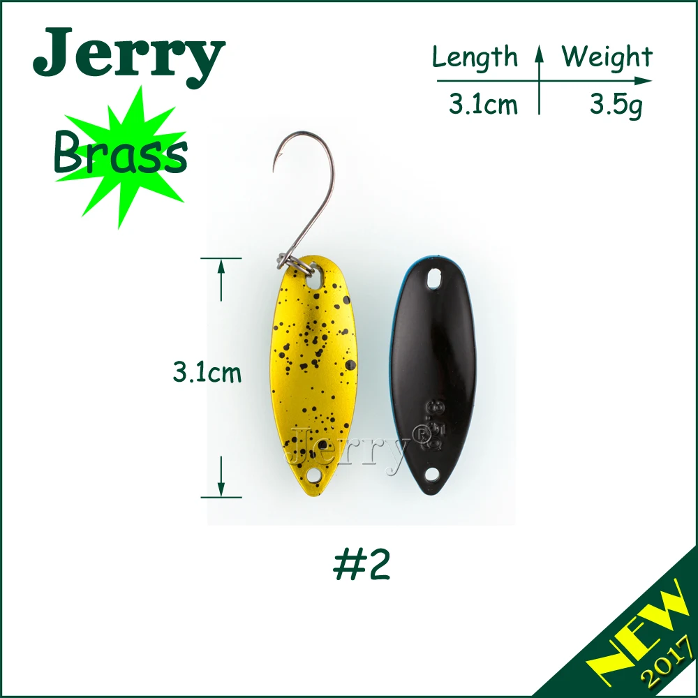 Jerry 1 шт. рыболовные приманки жесткие расплавленные литые цветные форели ложки